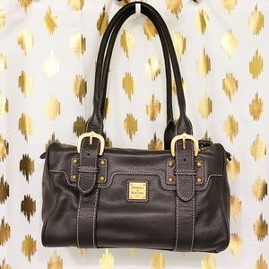 Dooney & Bourke Medium Double Buckle Bag Black